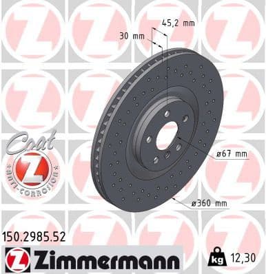 Brake Disc SPORT BRAKE DISC Z 150.2985.52