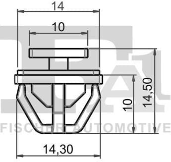 Clip, trim/protection strip 89-40019.5 - image 2