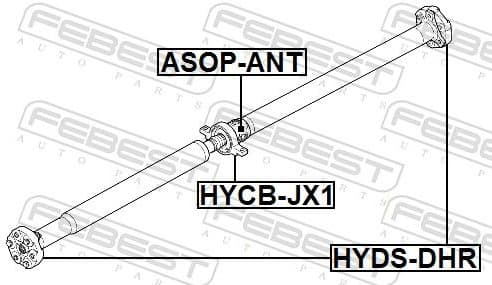 Bearing, propshaft centre bearing HYCB-JX1 - image 2