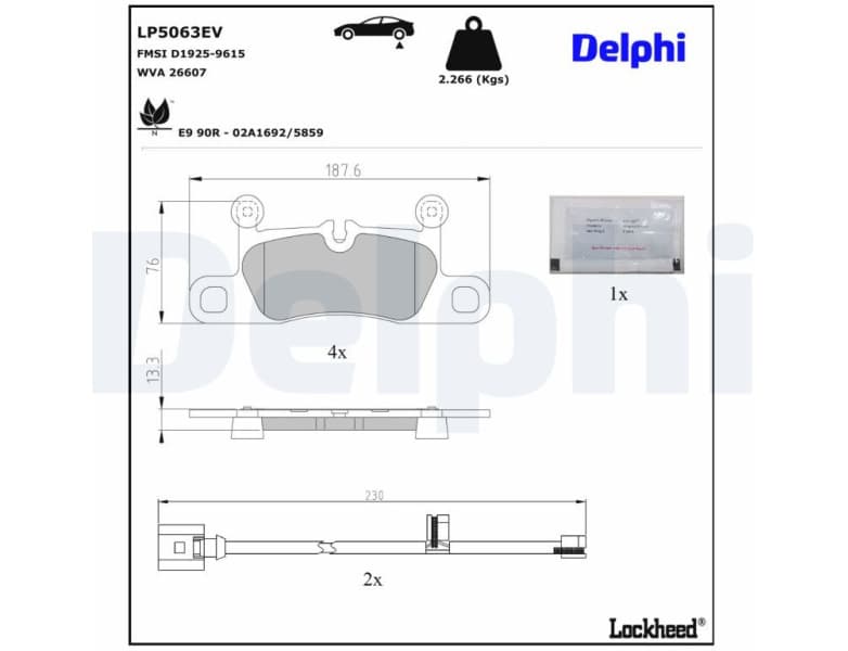 Brake Pad Set, disc brake LP5063EV - image 3