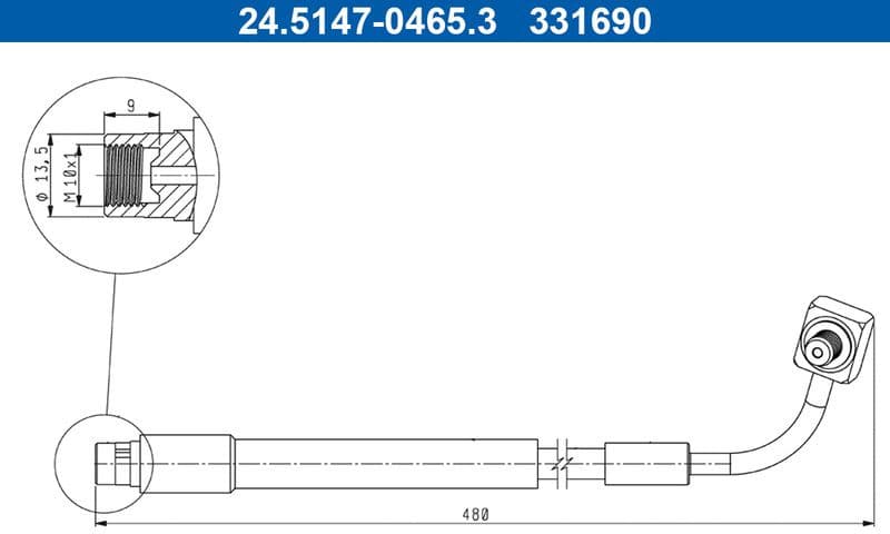 Brake Hose 24.5147-0465.3