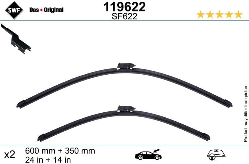Wiper Blade DAS ORIGINAL SET 119622