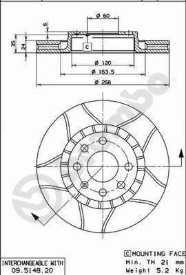 Brake Disc XTRA LINE - Max 09.5148.76