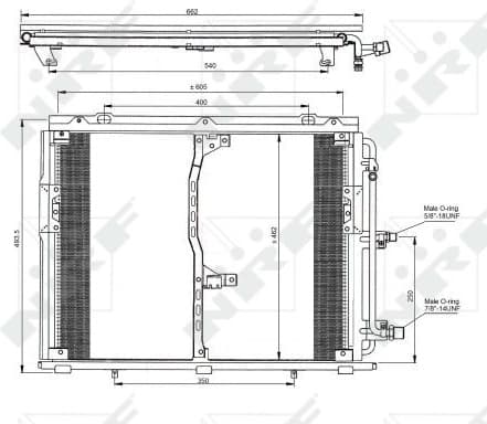 Condenser, air conditioning EASY FIT 35229