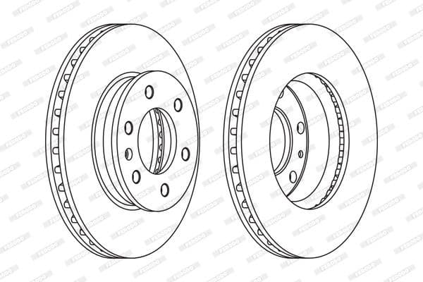 Brake disc, 1pcs FRONT, Top Quality FCR310A - image 2