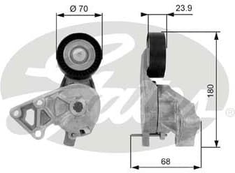 Belt Tensioner, V-ribbed belt DriveAlign™ T38307