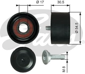Deflection/Guide Pulley, V-ribbed belt DriveAlign™ T36375