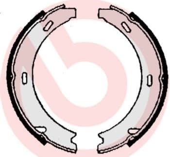 Brake Shoe Set, parking brake ESSENTIAL LINE S50508