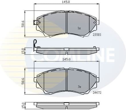 Brake pads front CBP32012