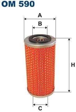 Filter, operating hydraulics OM590