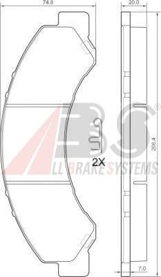Brake Pad Set, disc brake 37713