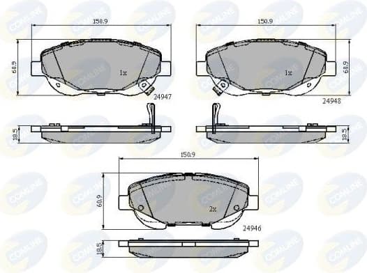 Brake pads front CBP32119
