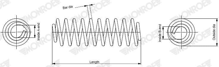 Suspension Spring MONROE SPRINGS SP5022