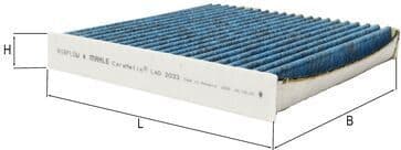 Filter, cabin air LAO 2033