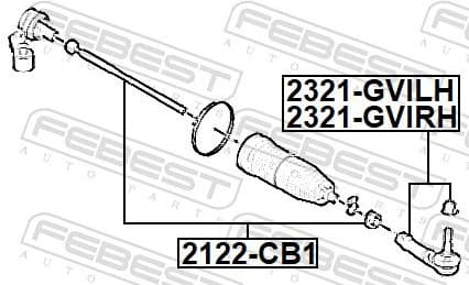 Inner Tie Rod 2122-CB1 - image 2