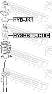 Rolling Bearing, suspension strut support mount HYB-JK1 - image 2