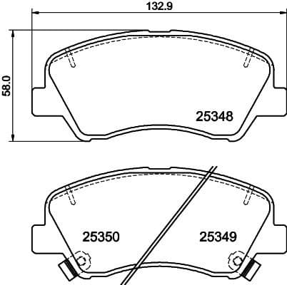 Brake Pad Set, disc brake 8DB 355 020-231 - image 4