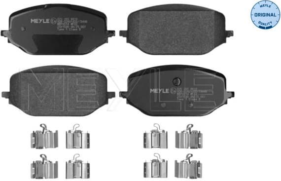 Brake Pad Set, disc brake MEYLE-ORIGINAL: True to OE. 025 265 8819