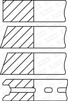 Piston Ring Set 08-522300-10 - image 2