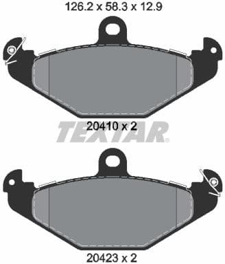 Brake Pad Set, disc brake Q+ 2041003