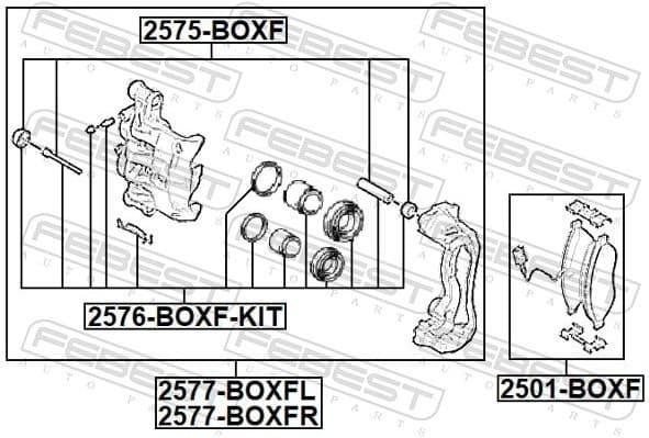 Brake Caliper 2577-BOXFR - image 2