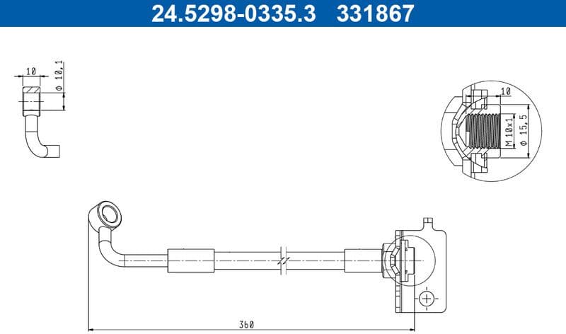 Brake Hose 24.5298-0335.3