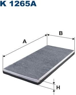 Filter, cabin air K1265A