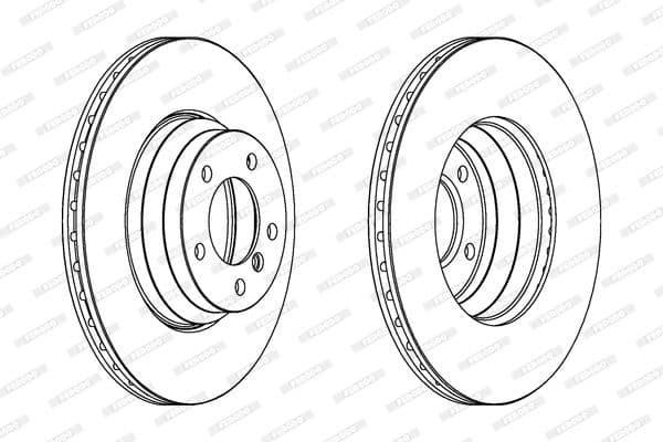 Brake disc, 1pcs FRONT, Top Quality DDF1535C-1 - image 3