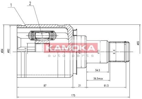 Joint Kit, drive shaft 8721