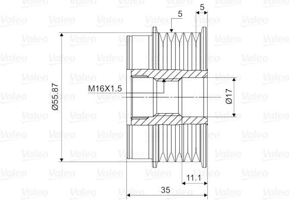 Alternator Freewheel Clutch VALEO NEW SPARE PART 588008 - image 2