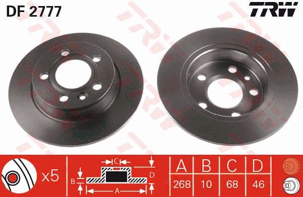 Brake Disc DF2777