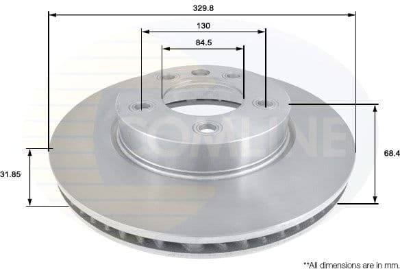 Brake disc, 1pcs FRONT ADC1475V - image 3