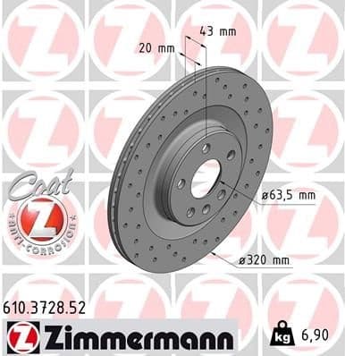Brake Disc SPORT BRAKE DISC Z 610.3728.52