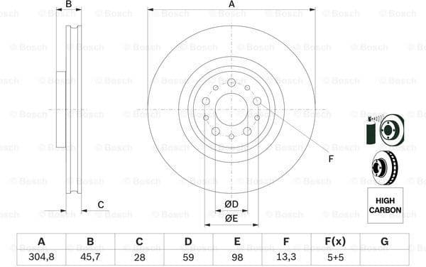 Brake Disc 0986479736 - image 2