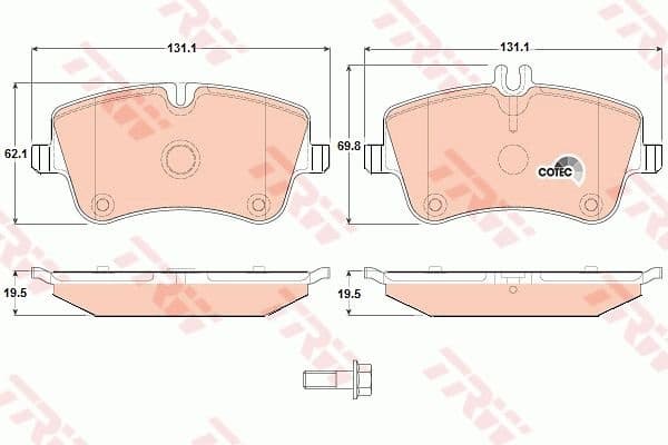 Brake pads front, Top Quality GDB1413 - image 4
