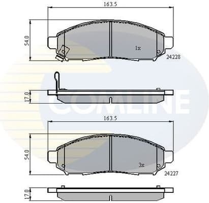 Brake pads front CBP31520