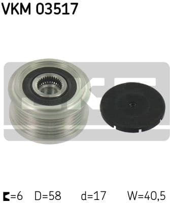 Alternator Freewheel Clutch VKM 03517