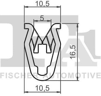 Clip, trim/protection strip 73-40006.5 - image 2
