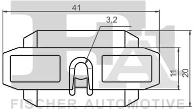 Clip, trim/protection strip 11-40120.5 - image 2