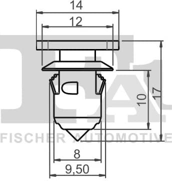 Clip, trim/protection strip 11-40014.5 - image 2