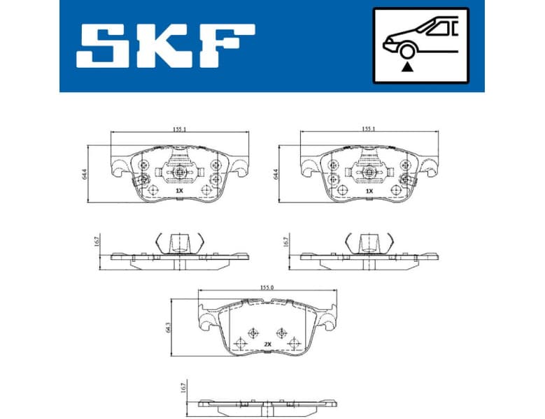 Brake Pad Set, disc brake VKBP 81324 A - image 2