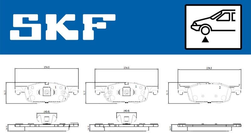 Brake Pad Set, disc brake VKBP 81346 A - image 2