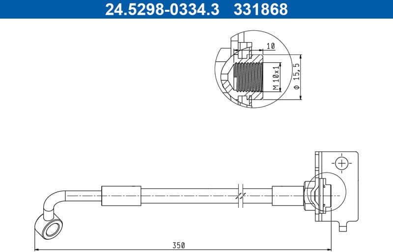 Brake Hose 24.5298-0334.3