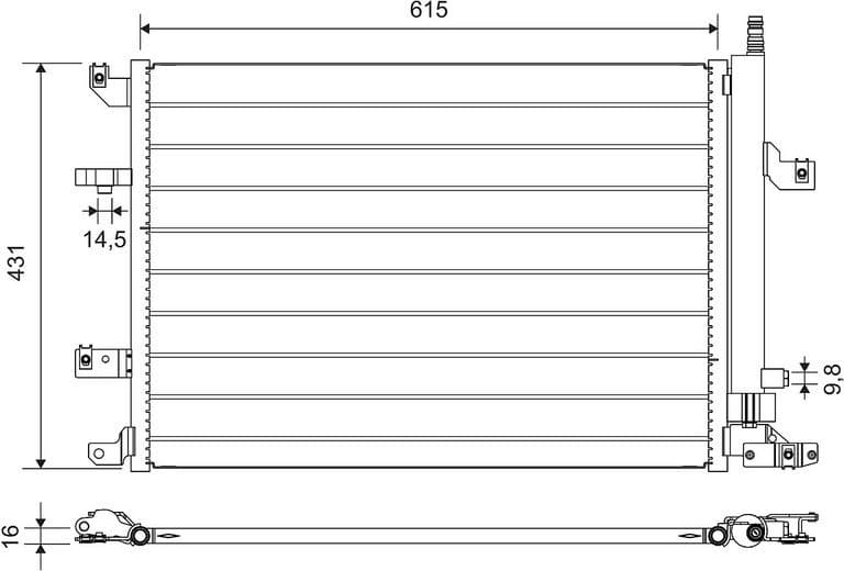 Condenser, air conditioning 814319