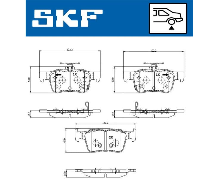 Brake Pad Set, disc brake VKBP 91331 A - image 2