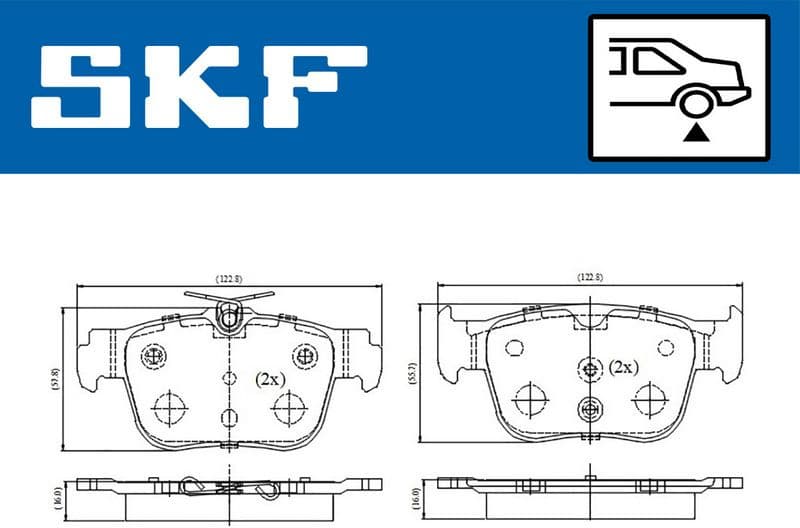 Brake Pad Set, disc brake VKBP 91310 - image 2