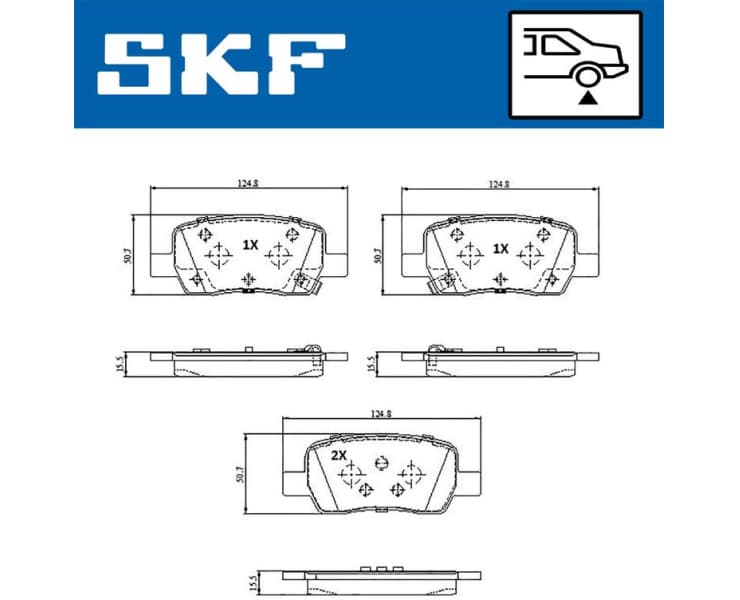 Brake Pad Set, disc brake VKBP 91358 A - image 2