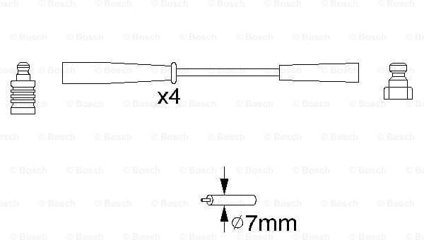 Ignition Cable Kit 0986356817 - image 5