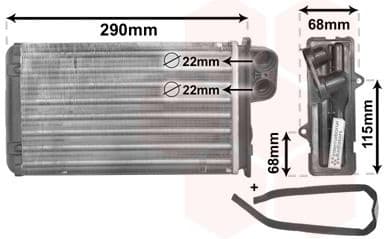 Heat Exchanger, interior heating 40006100