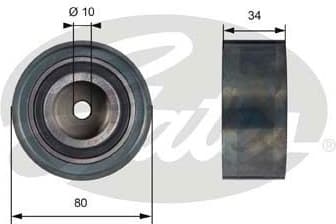 Deflection Pulley/Guide Pulley, timing belt PowerGrip™ T41238